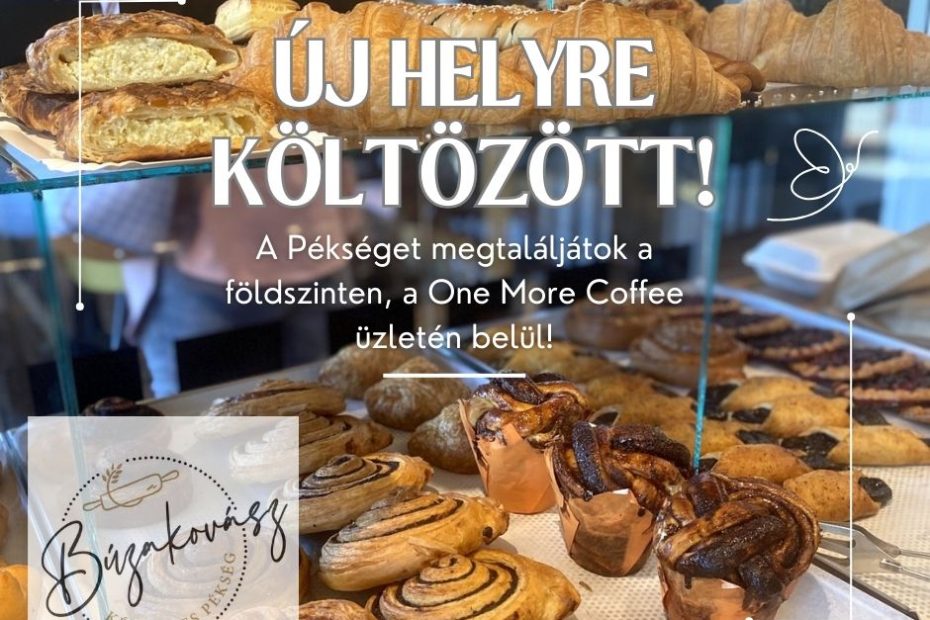 A Búzakovász Pékség a földszinti kávzóba költözött!